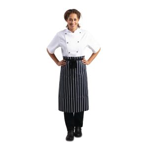 Whites Butchers Waist Apron  Blue and White Stripe