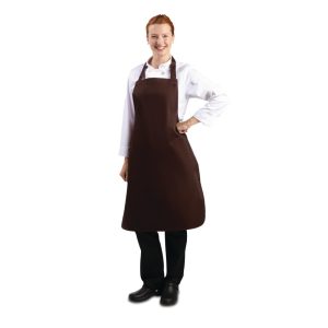 Whites Polycotton Bib Apron Chocolate