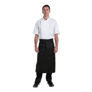 Chef Works Two Pocket Bistro Apron Black