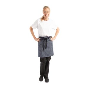 Chef Works Urban Portland Half Bistro Apron Indigo Blue