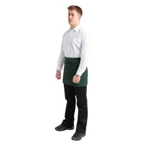 Whites Short Bistro Apron Green