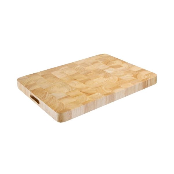 45(H) x 610(W) x 455(L)mm. Wooden food grade chopping board