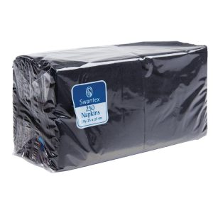 Cocktail Napkins Black 250mm (Pack of 2000)