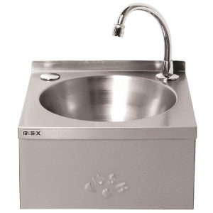 Basix Stainless Steel Knee Operated Hand Wash Basin