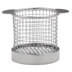 80(H)x 80(Ø)mm. Stainless Steel with Ears