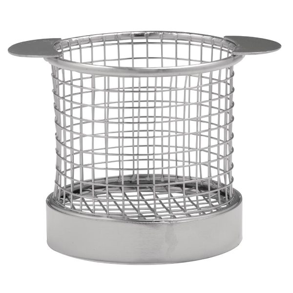80(H)x 80(Ø)mm. Stainless Steel with Ears