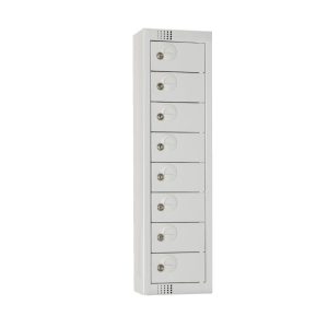 Elite Personal Effects Locker 8 Door Grey Camlock