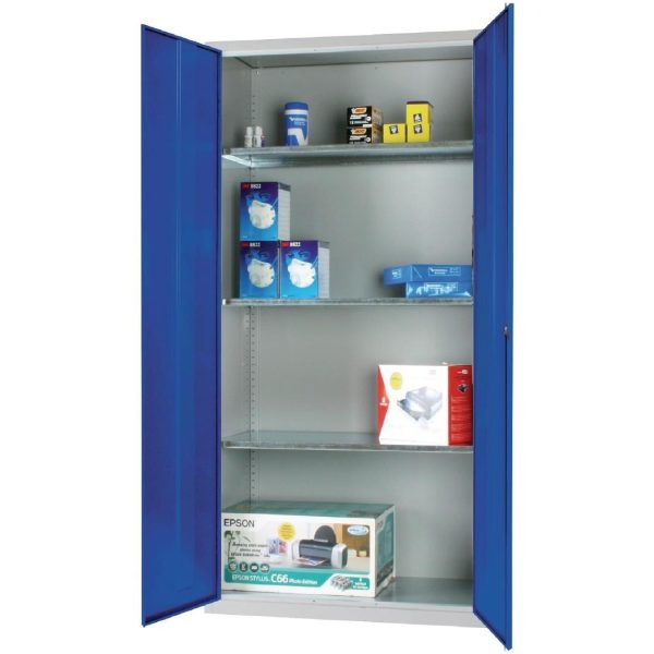 Colour: Grey Body with Blue Doors. 3 Shelves