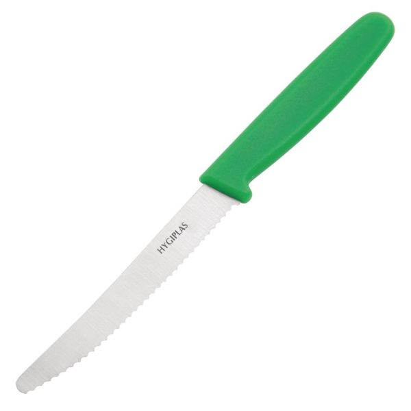 Blade length: 4". Weight: 20g. Green for salads and fruits