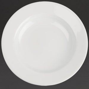 Royal Porcelain Classic White Wide Rim Plates 280mm (Pack of 12)