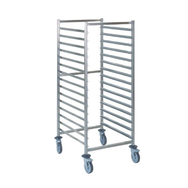 Material: Stainless steel. Size: 1650(H) x 659(W) x 758(D)mm. Capacity: 15 x 2/1 GN Pans / 280kg