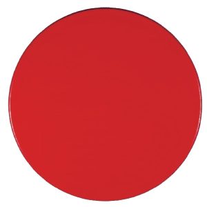 Werzalit Pre-drilled Round Table Top  Dark Red 800mm