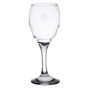 Arcoroc Seattle Nucleated Wine Glasses 240ml CE Marked at 175ml (Pack of 36)