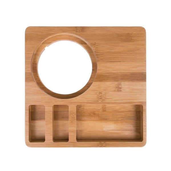 Size: 30(H) x 260(W) x 260(D)mm. Material: Bamboo