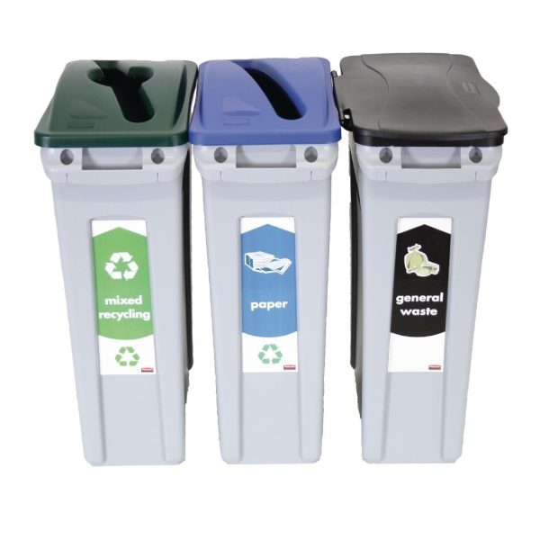 Capacity: 87Ltr. Streams: General Waste, Mixed Recycling and Paper