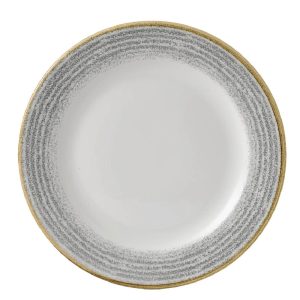 Churchill Studio Prints Homespun Plate Stone Grey 275mm (Pack of 12)