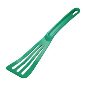 Mercer Culinary Hells Tools Slotted Spatula Green 12"