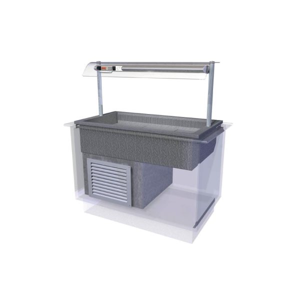 3x 1/1 GN Capacity. 1175mm Wide