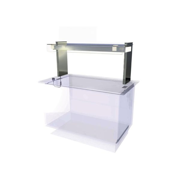 Capacity: 4x 1/1 GN. Self Service. 1500mm Wide