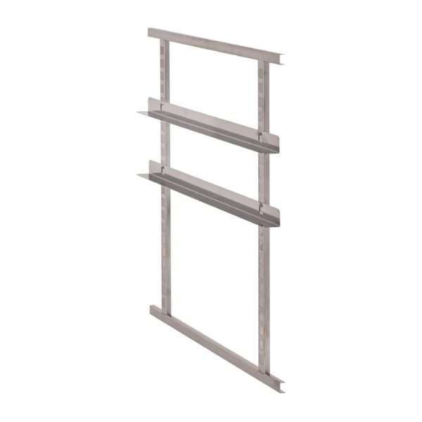 2 stainless steel rails