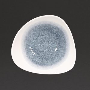 Churchill Studio Prints Raku Trace Triangular Bowl Topaz Blue (Pack of 12)