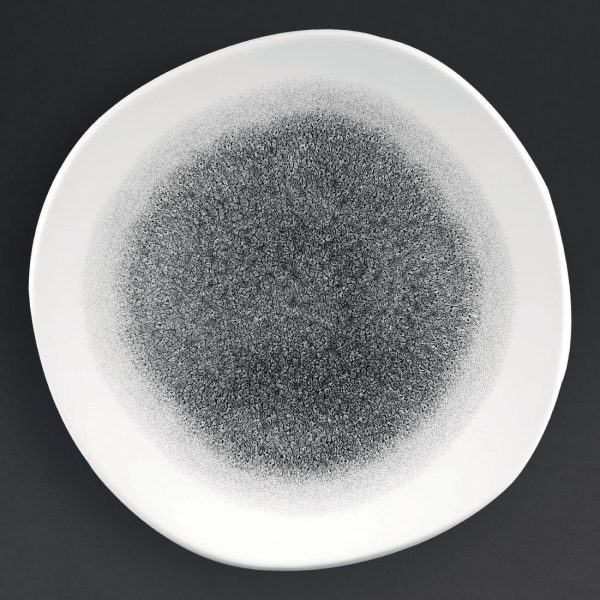 264(Ø)mm / 10 3/8". Quartz Black and WhitePerfect for all table backdrops beautiful Churchill prints brings creative and unique designs to your tableware. These items are oven, microwave and dishwasher safe. Churchill over a 5 year edge chip warranty each of these items are finished by hand.
