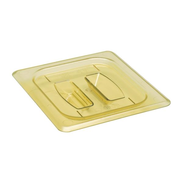 GN 1/6 cover with handle. Fits Cambro High Heat GN1/6 food pans