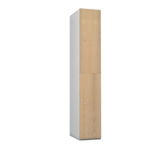 Timberbox Two Door Electronic Combination Lock Locker Ash Finish