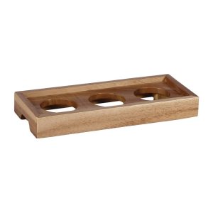 Churchill Alchemy Buffet Wooden Dip Pot Presentation Platforms 256mm (Pack of 6)
