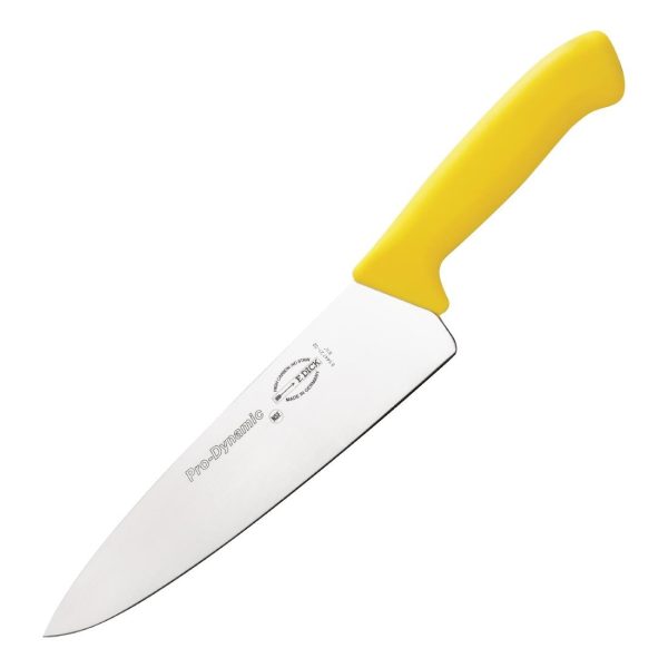 Blade Length: 8.5". Weight: 190g. Yellow for cooked meat