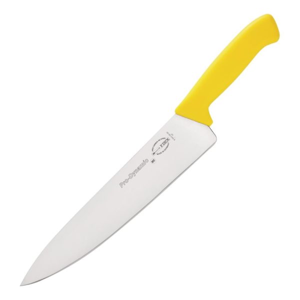 Blade Length: 10". Weight: 230g. Yellow for cooked meat