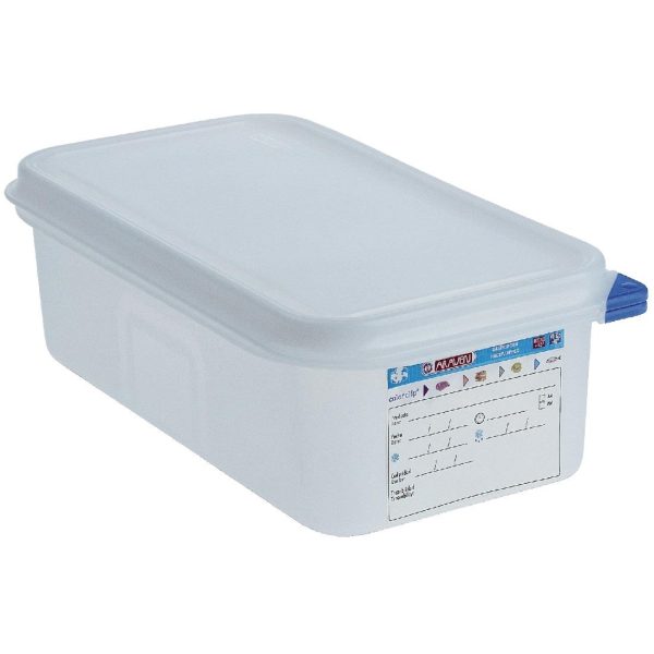 Capacity: 2.8Ltr. Material: Polypropylene. GN 1/4 sized