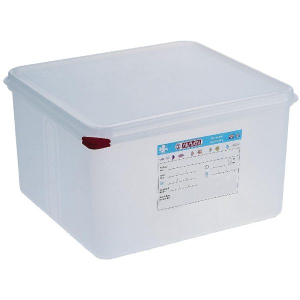 Capacity: 19Ltr. Material: Polypropylene. GN 2/3 sized