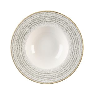Churchill Studio Prints Homespun Stone Grey Wide Rim Bowl 240mm (Pack of 12)
