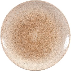 248(Ø)mm / 9 3/4". Garnet orangePerfect for all table backdrops beautiful Churchill prints brings creative and unique designs to your tableware. These items are oven, microwave and dishwasher safe. Churchill over a 5 year edge chip warranty each of these items are finished by hand.