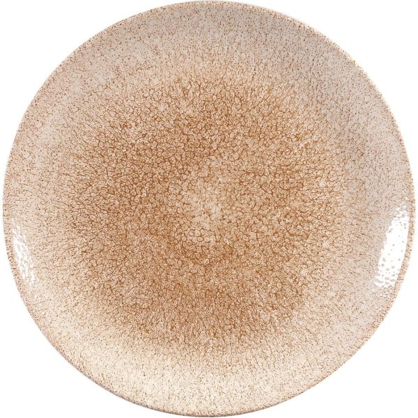 248(Ø)mm / 9 3/4". Garnet orangePerfect for all table backdrops beautiful Churchill prints brings creative and unique designs to your tableware. These items are oven, microwave and dishwasher safe. Churchill over a 5 year edge chip warranty each of these items are finished by hand.