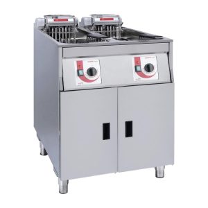 FriFri Super Easy Twin Tank Twin Basket Free Standing Electric Filtration Fryer 651138
