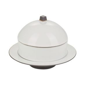 Revol Equinoxe Dim Sum Basket and Deep Plate Set White Cumulus