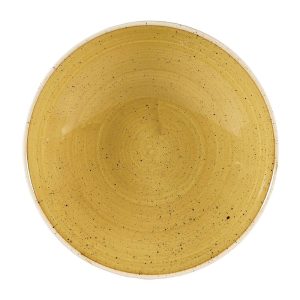 Churchill Stonecast Coupe Bowls Mustard Seed Yellow 182mm (Pack of 12)