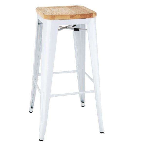 Galvanised Steel. Ash Seat. Stackable. Seat Height: 760mm