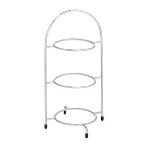 Utopia Chrome Three Tier Cake Stand 200mm