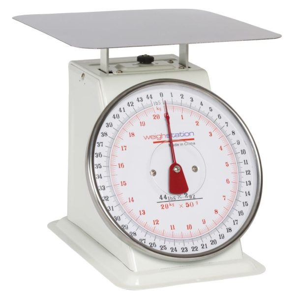 Capacity: 44lbs. Large, easy to read dial.