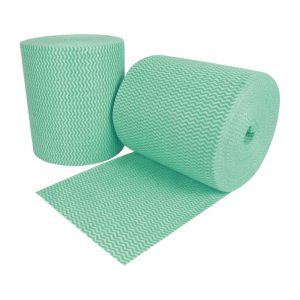 EcoTech Envirowipe Antibacterial Compostable Cleaning Cloths Green (Roll of 2 x 250)