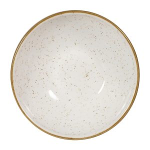 Churchill Stonecast Shallow Bowls Barley White 9oz 130mm (Pack of 12)
