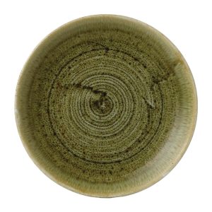 Stonecast Plume Olive Coupe Plate 6 1/2 " (Pack of 12)