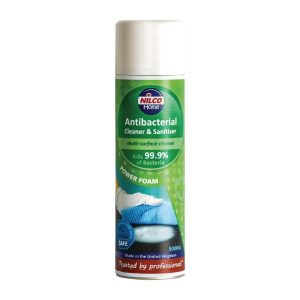 Nilco Antibacterial Cleaner and Sanitiser Power Foam 500ml
