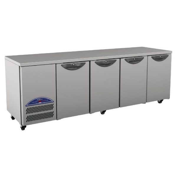 Stainless Steel Exterior and Interior. 4 doors. 8 x Shelves (1/1GN)