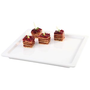 APS Apart Melamine Square Tray White 230mm