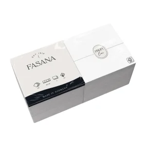 Fasana Dinner Napkins White 400mm (Pack of 1000)