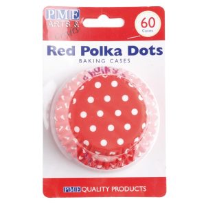 PME Cupcake Baking Cases Polka Dot (Pack of 60)